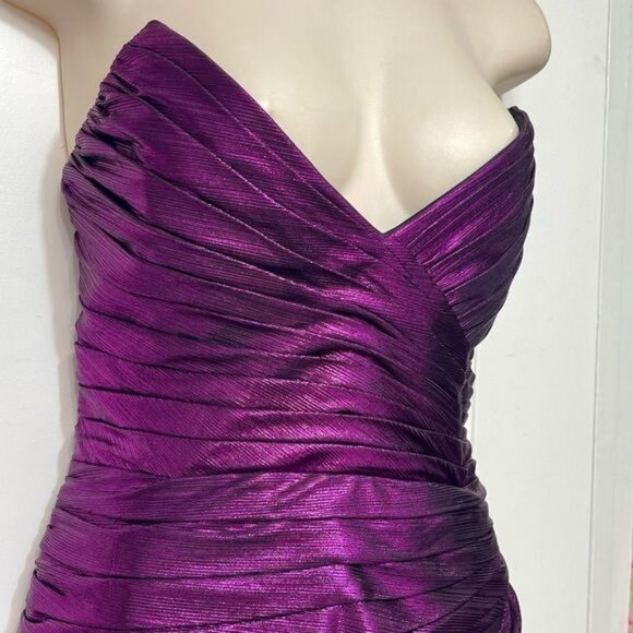 New Retrofete Nala sweetheart-neck minidress in Purple Size M - Picture 8 of 15